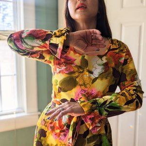 Vintage Liberty Circle Floral Maxi Dress